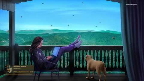Beautiful views and cozy vibes with my daughter and puppy🐶🎧