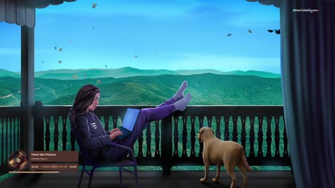 Beautiful views and cozy vibes with my daughter and puppy🐶🎧