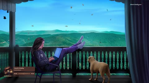 Beautiful views and cozy vibes with my daughter and puppy🐶🎧