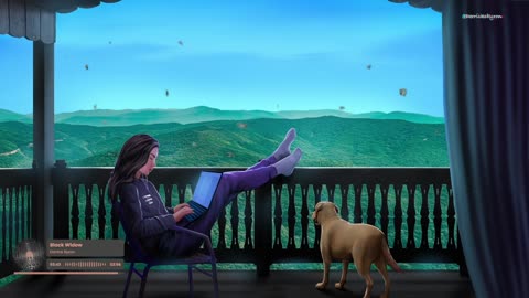 Beautiful views and cozy vibes with my daughter and puppy🐶🎧