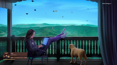 Beautiful views and cozy vibes with my daughter and puppy🐶🎧