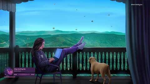 Beautiful views and cozy vibes with my daughter and puppy🐶🎧