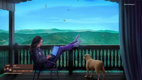 Beautiful views and cozy vibes with my daughter and puppy🐶🎧