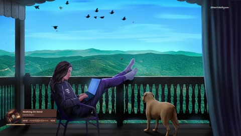 Beautiful views and cozy vibes with my daughter and puppy🐶🎧