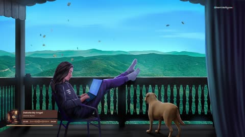 Beautiful views and cozy vibes with my daughter and puppy🐶🎧