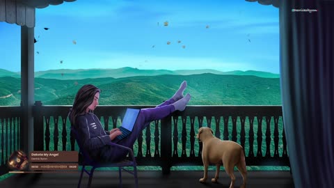 Beautiful views and cozy vibes with my daughter and puppy🐶🎧
