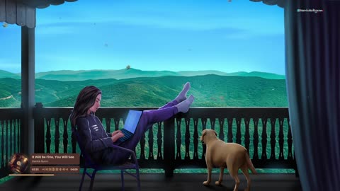 Beautiful views and cozy vibes with my daughter and puppy🐶🎧