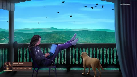 Beautiful views and cozy vibes with my daughter and puppy🐶🎧