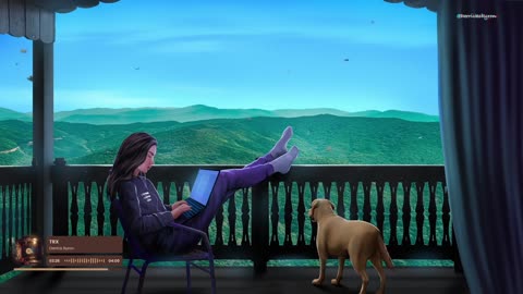 Beautiful views and cozy vibes with my daughter and puppy🐶🎧