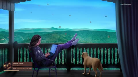 Beautiful views and cozy vibes with my daughter and puppy🐶🎧