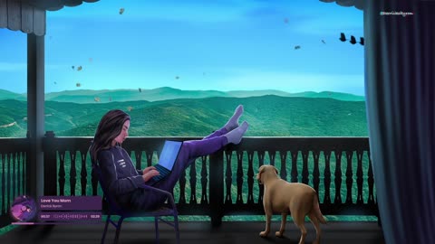 Beautiful views and cozy vibes with my daughter and puppy🐶🎧