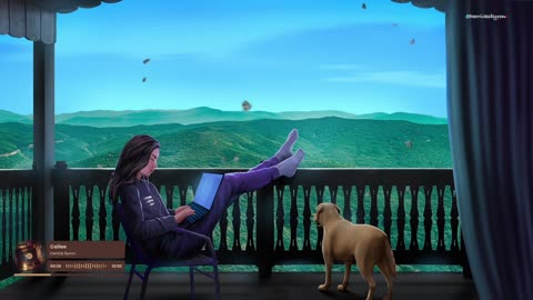 Beautiful views and cozy vibes with my daughter and puppy🐶🎧