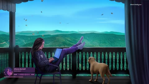 Beautiful views and cozy vibes with my daughter and puppy🐶🎧