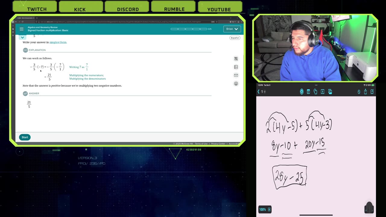 Gamer to Engineer: Learning STEM Pre Calculus on Aleks #1
