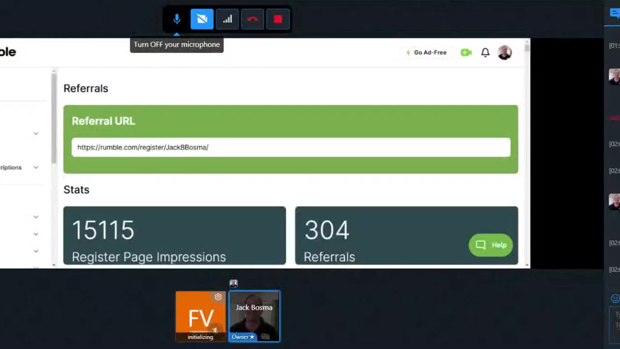 1000 Rumble Referrals Needed