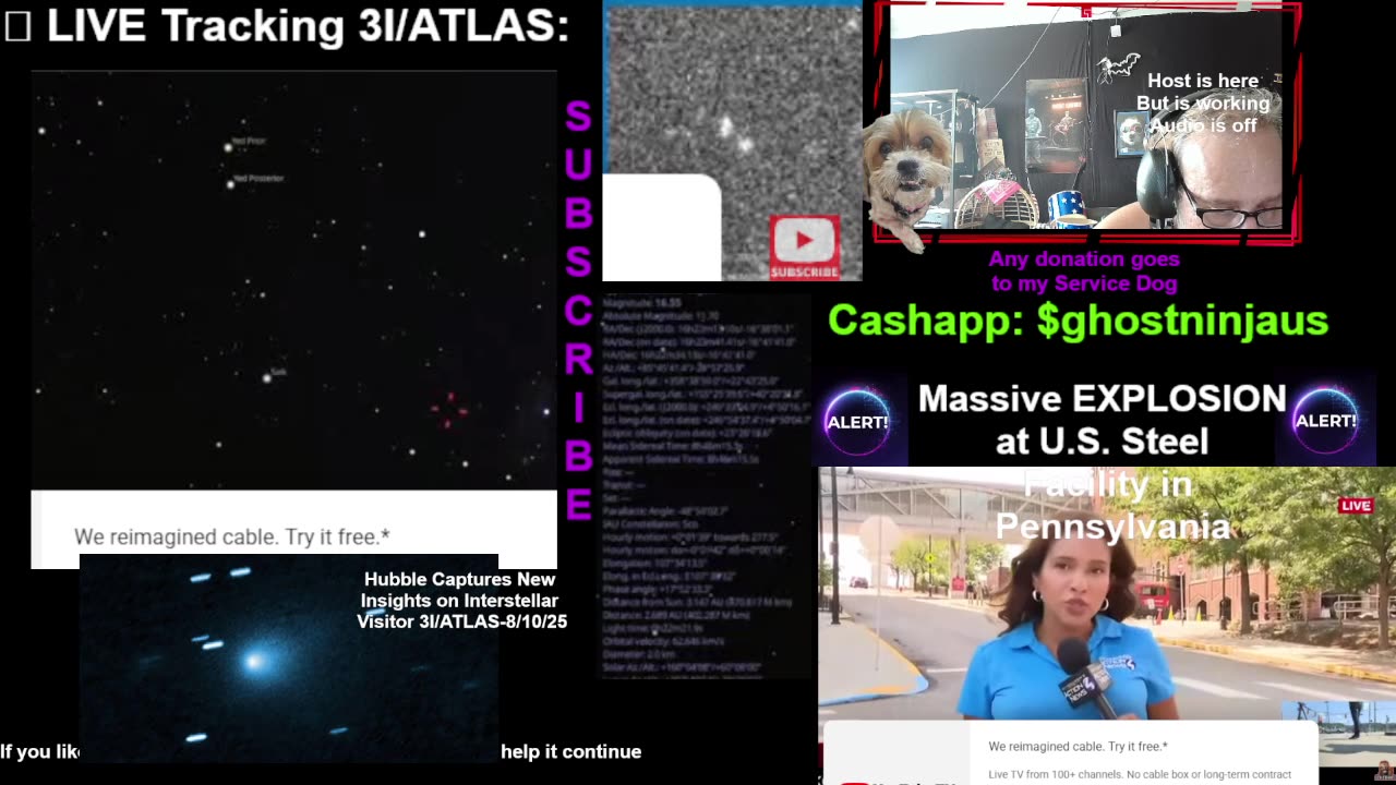 8-11-25 Live Coverage 3I Atlas & Gaza