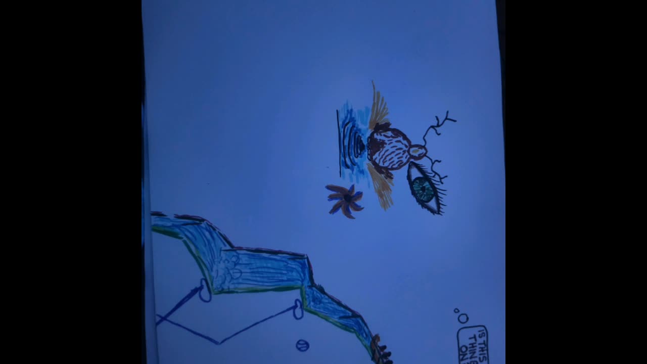 Flock it farm: we took turns drawing a picture