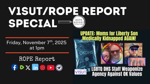 V1SUT/ROPE Report SPECIAL! Live at 1pm November 7th