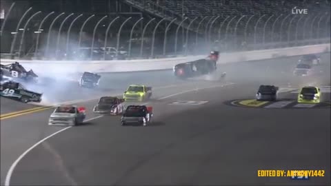 SOME NASCAR CRASHES , COOL WHEN YOU AVOID IT