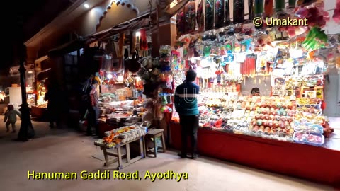 Shops near Sri Rama Janmabhumi Temple and Hanuman Gaddi, Ayodhya