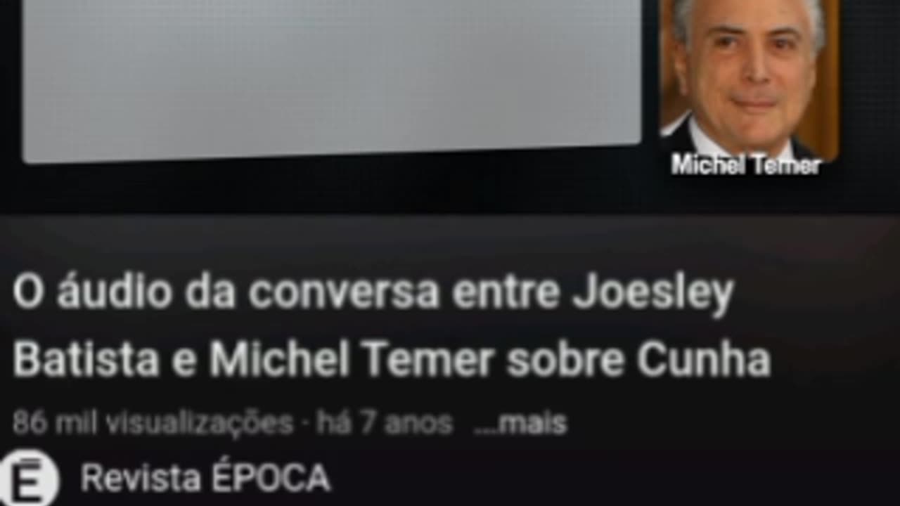 O áudio da conversa entre Joesley Batista e Michel Temer sobre Cunha “Tem que manter isso, viu”, disse Temer quando Joesley relatou que “estava de bem com Eduardo”