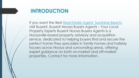 Best Real Estate Agent in Sunshine Beach