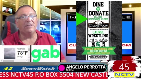 NCTV45 NEWSWATCH MORNING THUR SEPT 11 2025 WITH ANGELO PERROTTA September 11th