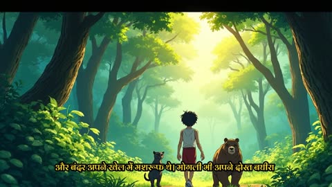 "Mowgli Jungle Story New Version | Baloo, Bagheera aur Dosti ki Seekh | Kids Moral Urdu Story"