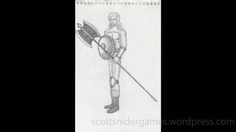 Barbarian Pencil Sketch Video #5 (10-17-2025)