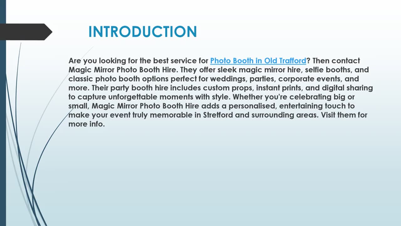 Looking for the best Photo Booth in Old Trafford