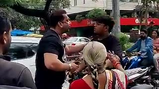 Viral: Lamborghini Accident Road rage #indore #roadrage #kids #car #lamborghini
