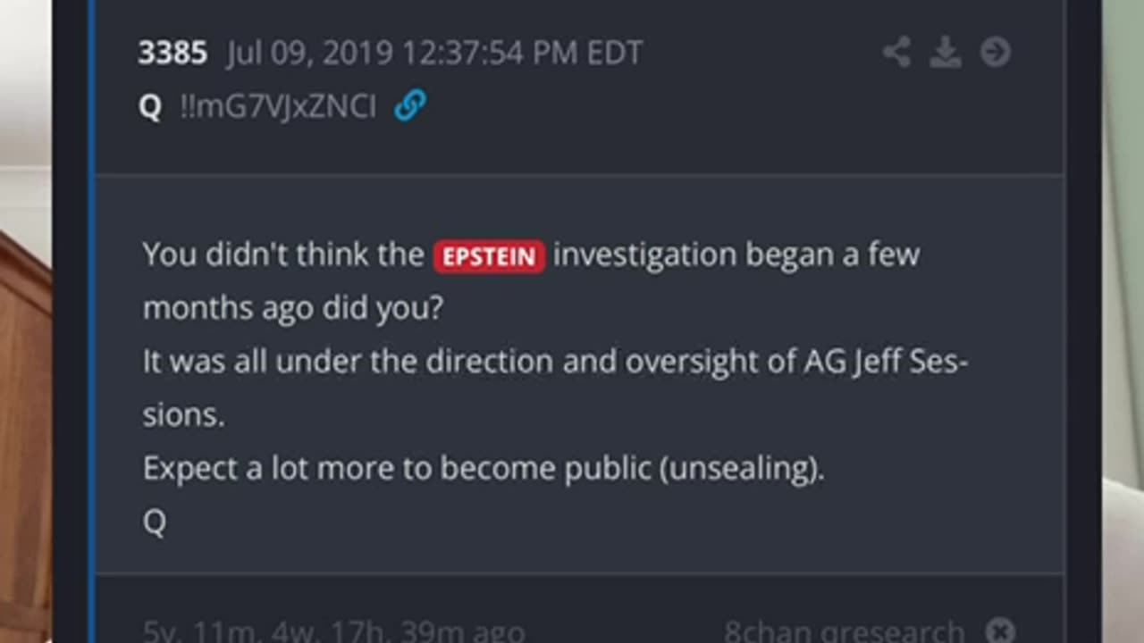 Epstein is back in the News