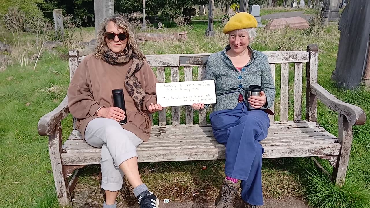 Burning bench speaks