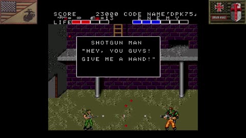 Bloody Wolf (TurboGrafx-16 - 1990) [NA Version of "ならず者戦闘部隊:ブラッディ・ウルフ"]