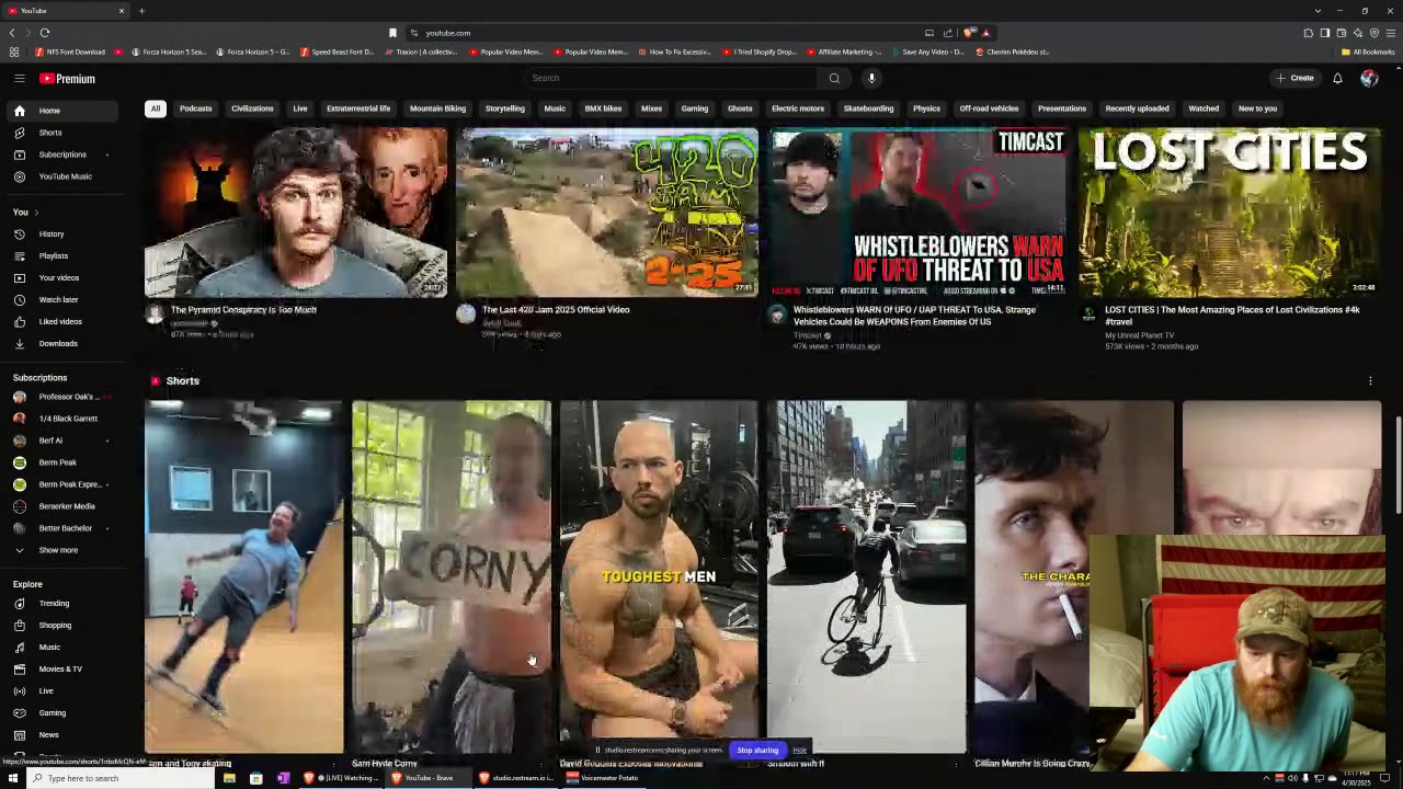 Watching Random Stuff On The Internet.