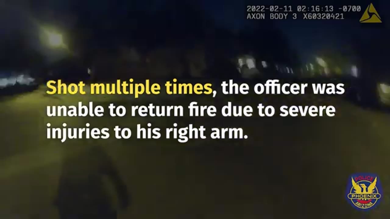Police officer ambushed: Body camera video shows south Phoenix standoff shooting; 9 officers shot