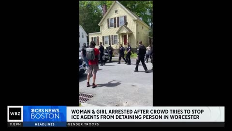 Woman And Girl Arrested After Crowd Tries To Stop ICE Agent