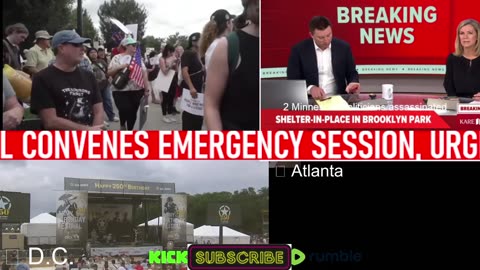 WATCH: The 'No King's Day' Protest The Media Calls A Riot - UNCENSORED LIVE COVERAGE