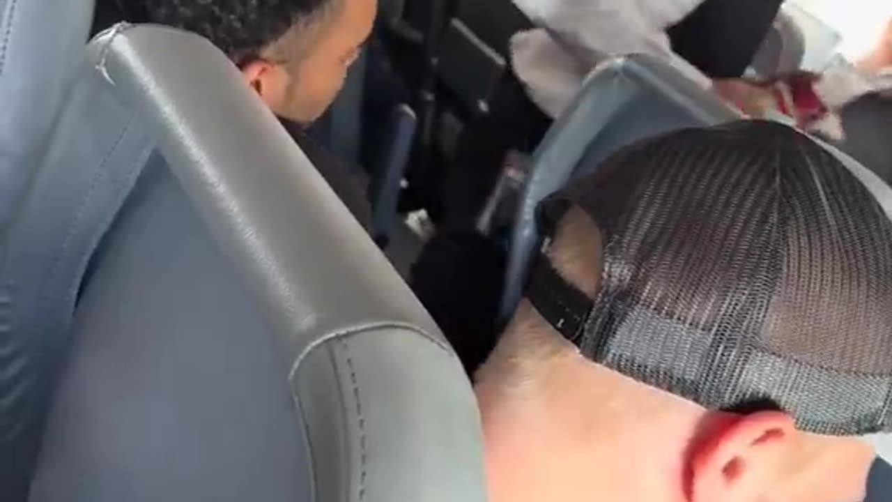 This jogger was simply asked to give the steward his lighter for the rest of the trip