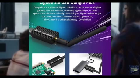 SONOFF Zigbee 3.0 USB Dongle Plus-E Gateway, Universal Wireless Zigbee USB Adapt