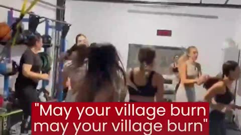 Israeli TikToker and fitness trainer Hen Ben Moha, who has over 189k followers, posted a video showing her trainees exercising to the song “May Their Village Burn,” a track referring to Palestinian villages and glorifying their destruction.