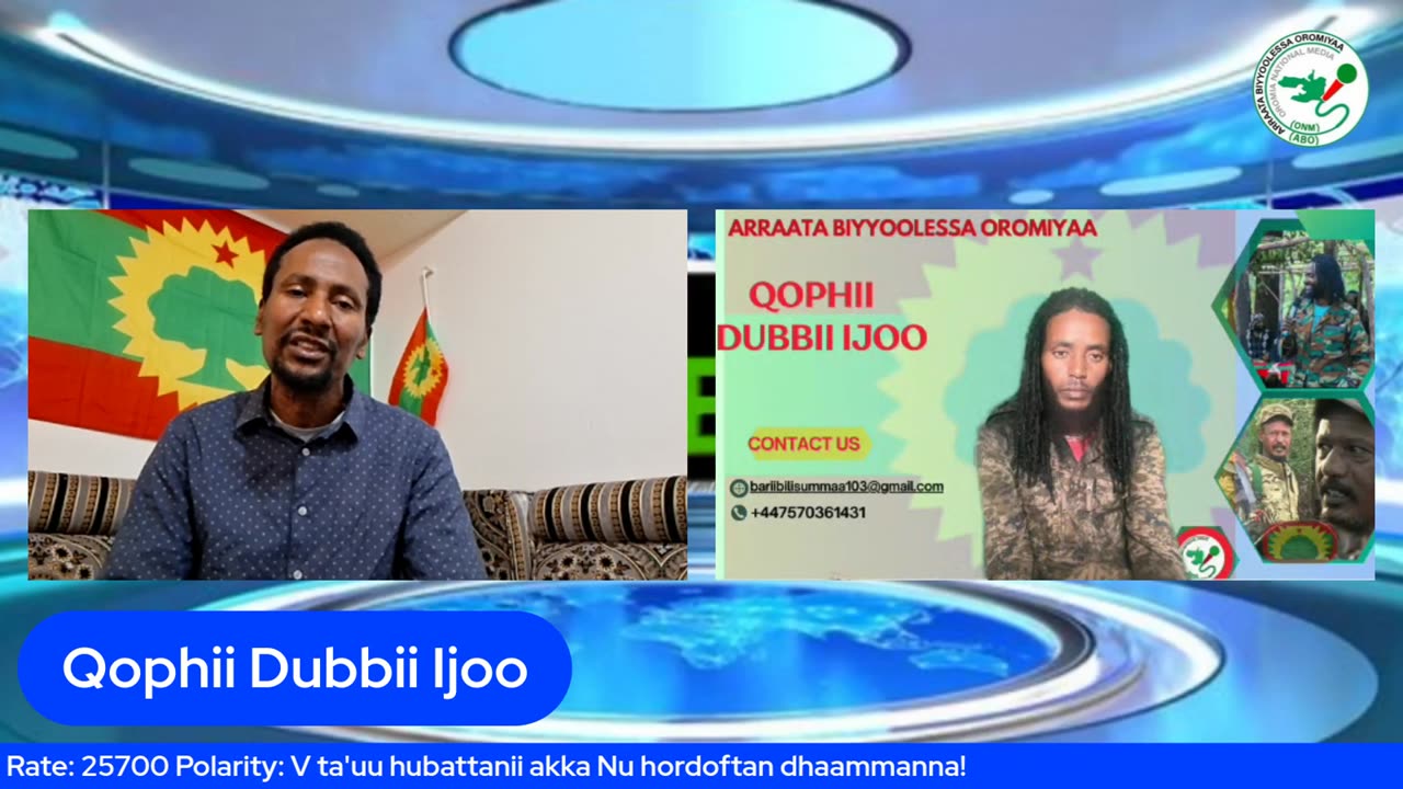 Qophii Dubbii Ijoo ONM-ABO Adoolessa 24-2025 itti dhiyaadhaa!