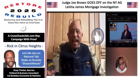 Judge Joe Brown GOES OFF on NY AG Letitia James Fraud Investigation