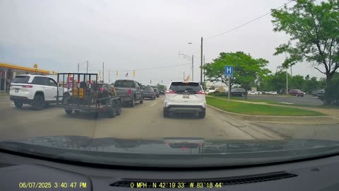 Roundtrip Drive From Levagood Area, Dbn; To Taj Cuisine Indian Pak Food, Garden City, MI, 6/7/25
