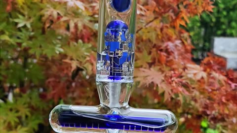 Phoenix Star Double Perc Mini Bong Bubbler in Action #420 #cannabisdaily