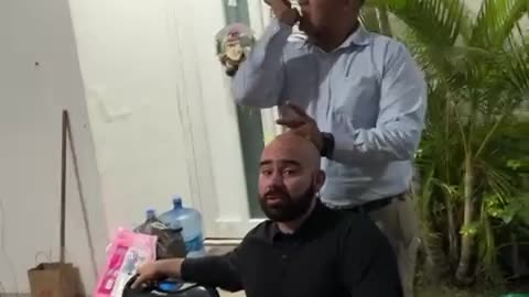 Giving A Bald Man The Perfect Ponytail