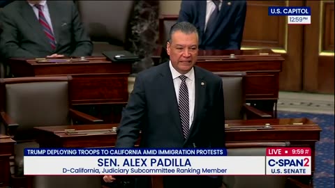 Sen. Padilla Breaks Down In Tears While Recounting His Arrest