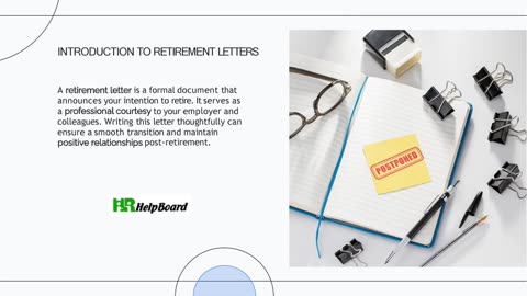 Retirement Letter