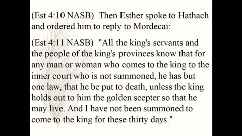 Esther 3, 4 & 5 – This is an extremely brave thing Esther is going to do; her life on the line. 2023
