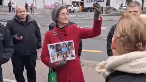 ‘Rape is not resistance’ sign triggers pro-Palestinians, so much hate, police forced to protect her